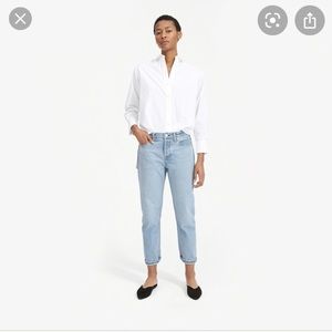 Everlane boyfriend jeans, light wash, 27